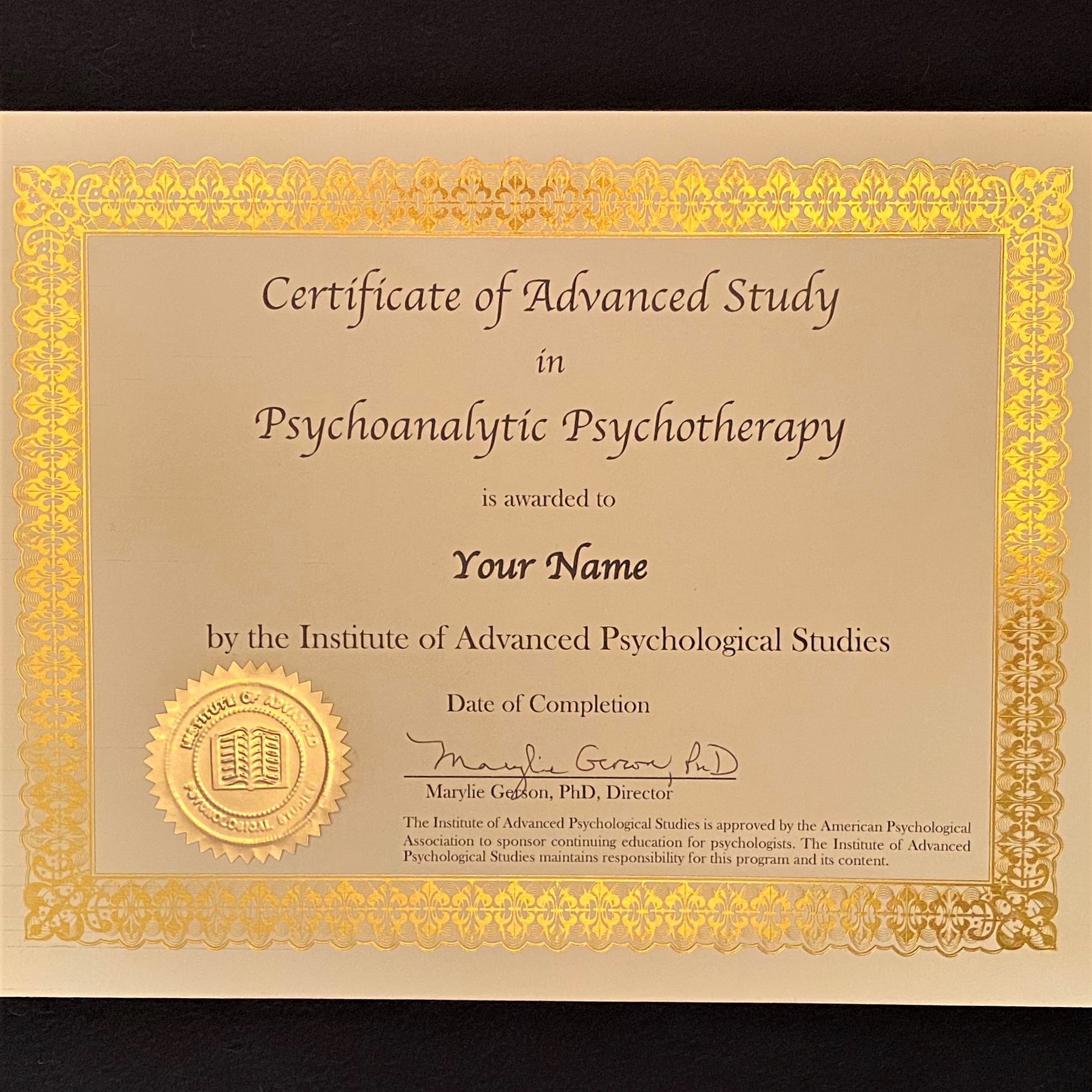 Online Psychotherapy Certificates Psychstudies net